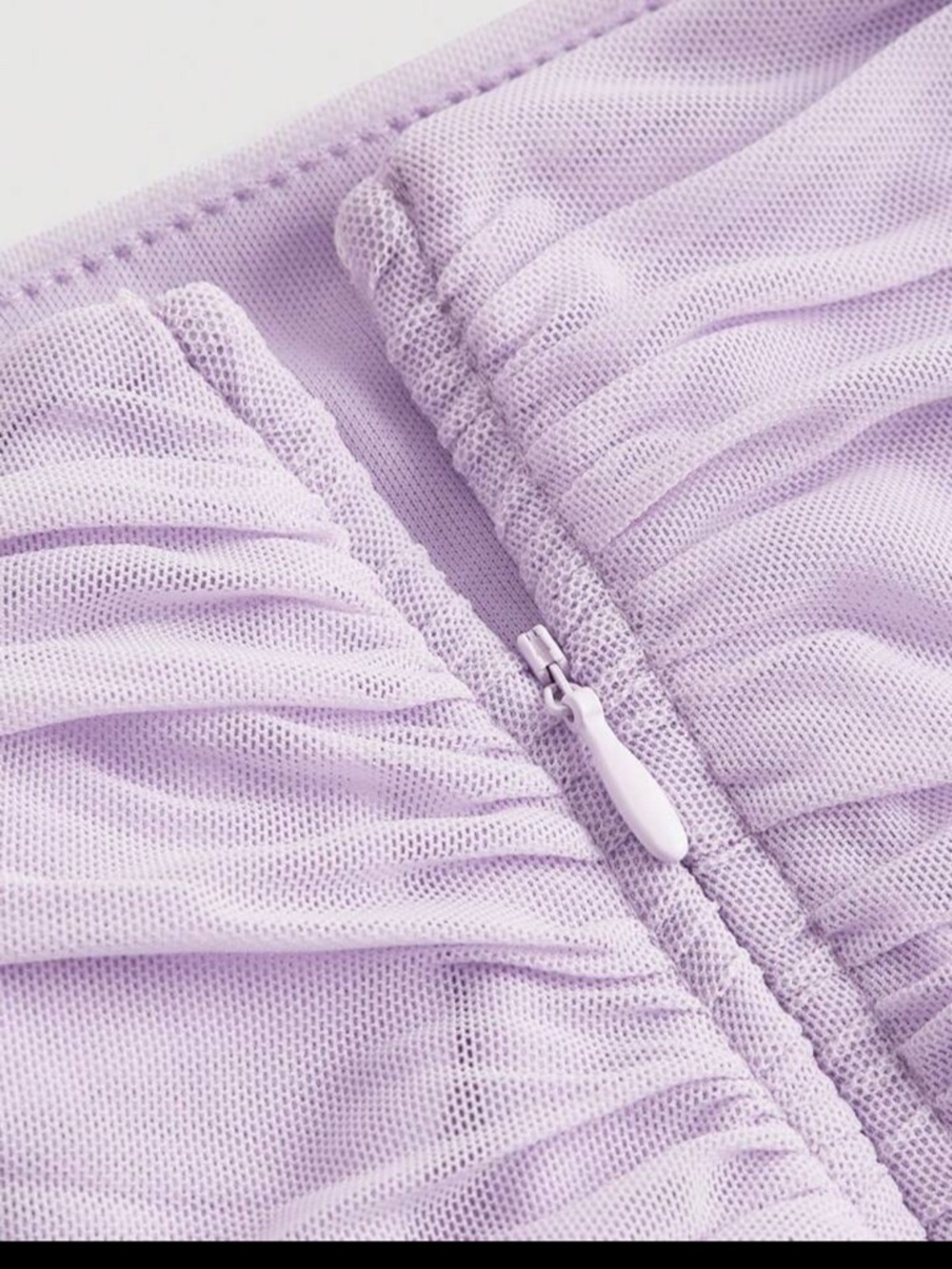 Lavender Ruffled Mini Skirt - Picture 8 of 8